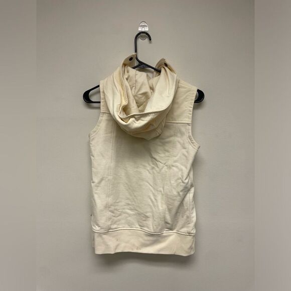 Burton Snowboarding Cream Hooded Sleveless Vest with Pockets SZ XS - Picture 6 of 10